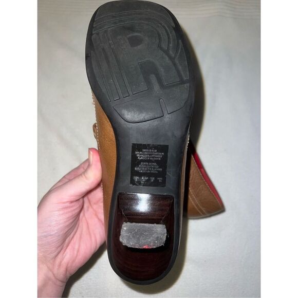 Women’s Vintage Brown/Caramel Loafer Kitten Heel 8 - Picture 6 of 8